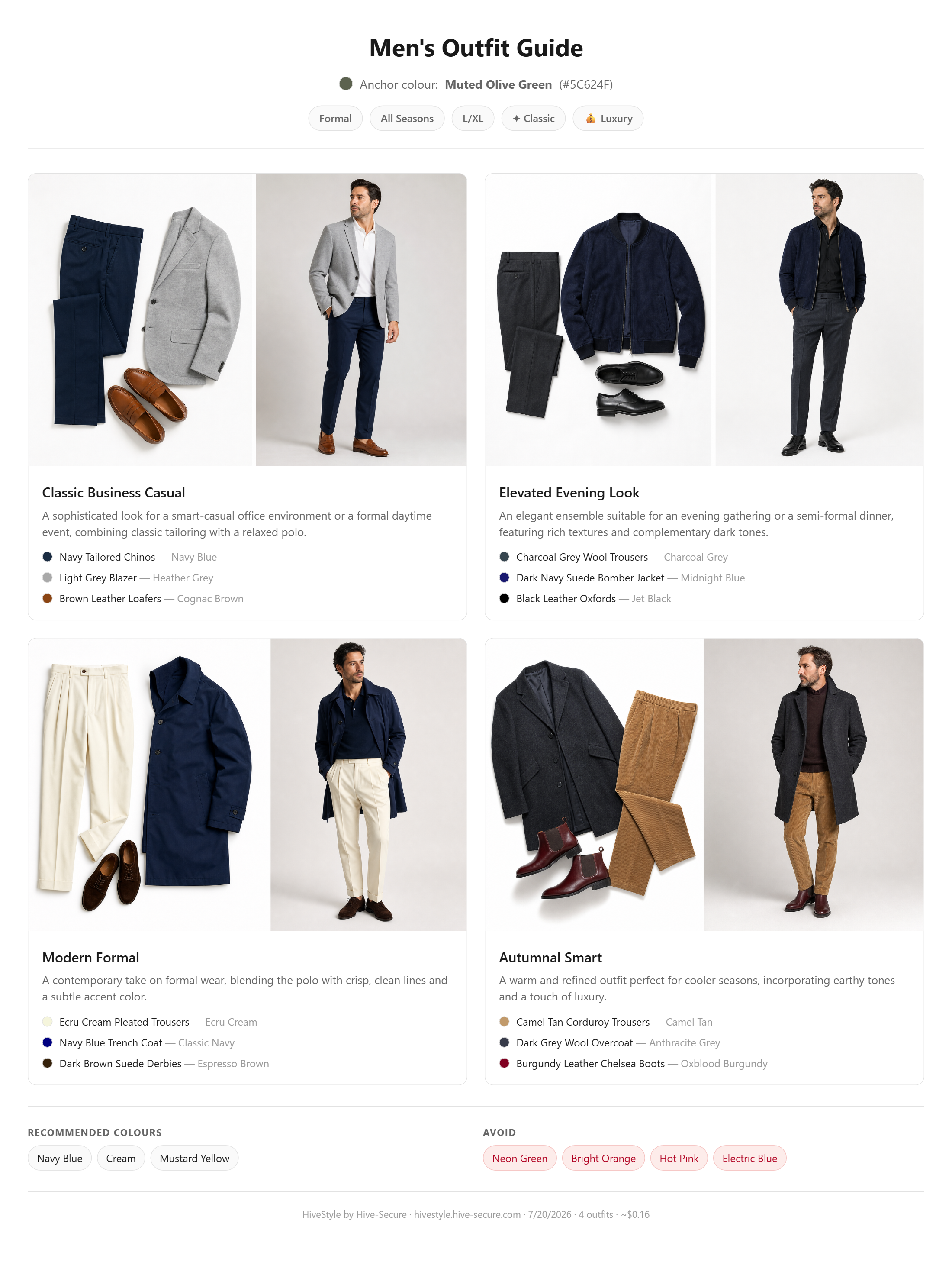 HiveStyle outfit guide example